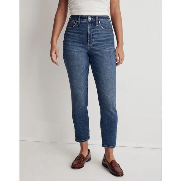 New MADEWELL The Curvy Perfect Vintage Jean in Manorford Wash $138 Size W32 - Picture 2 of 6